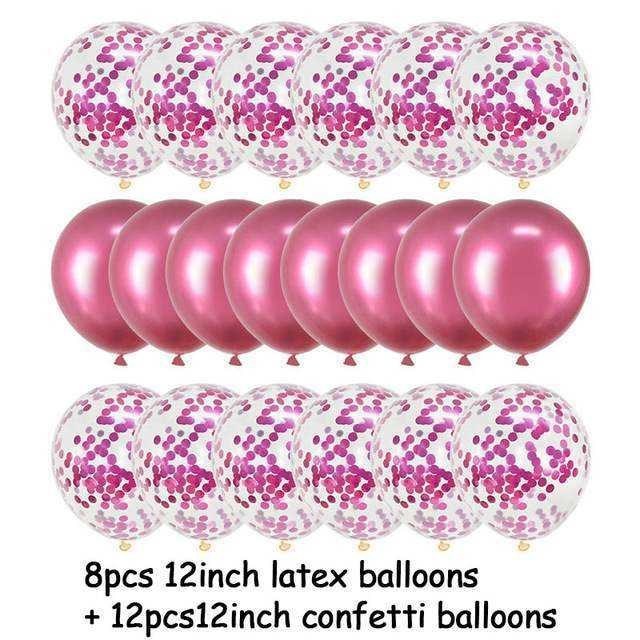 Amazon Rose Gold Confetti Balloons 20 Pack