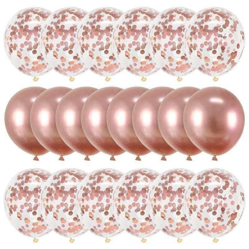 Amazon Rose Gold Confetti Balloons 20 Pack