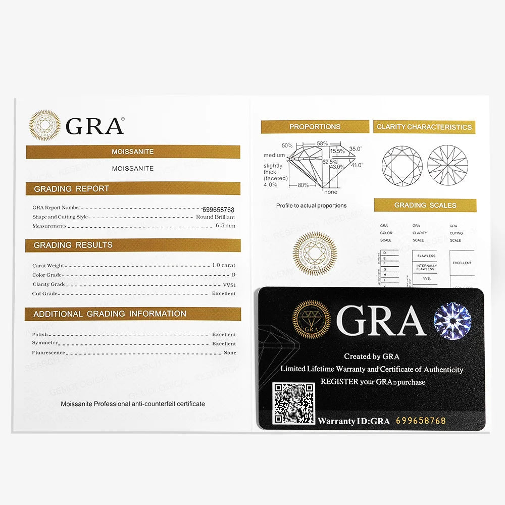 EWYA Luxury 1/2/3/5CT Real D Color Moissanite Pendant Necklace For Women Men 925 Silver Plated 18K Bridal Neck Fine Jewelry Gift