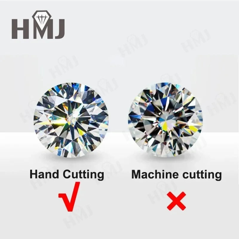 Silver Pendant Necklace for Women 1CT 2CT D Color Moissanite with GRA Certificate 925 Sterling Silver Wedding Necklace Gift