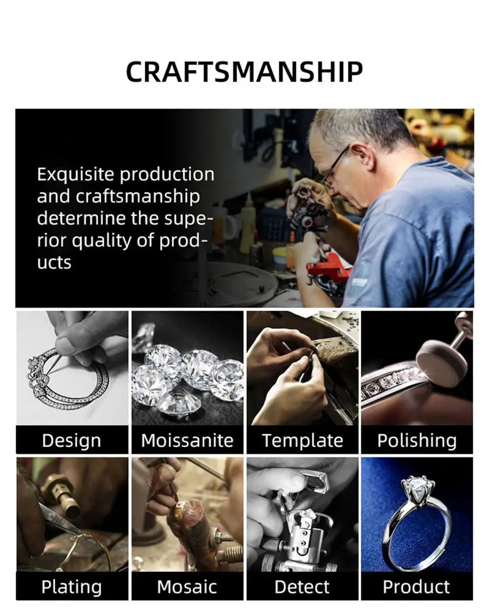 EWYA Luxury 1/2/3/5CT Real D Color Moissanite Pendant Necklace For Women Men 925 Silver Plated 18K Bridal Neck Fine Jewelry Gift