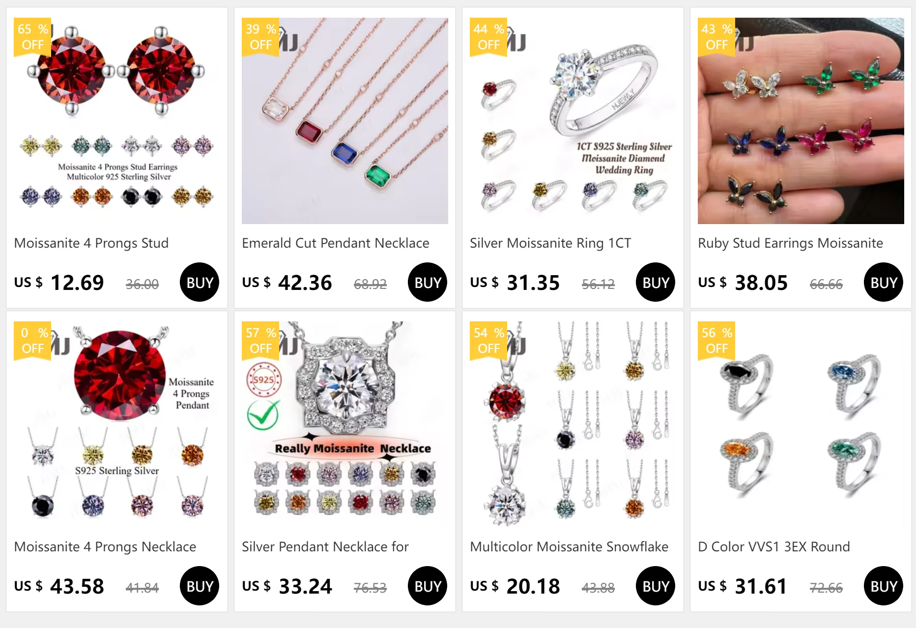 Silver Pendant Necklace for Women 1CT 2CT D Color Moissanite with GRA Certificate 925 Sterling Silver Wedding Necklace Gift